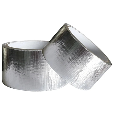 Papel de aluminio de la HVAC PE laminado aislamiento térmico reforzado cinta Mesh Tape