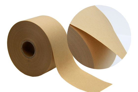El agua mojada amistosa de cinta de papel no reforzada de Brown Kraft Eco activada engomó de cinta de papel
