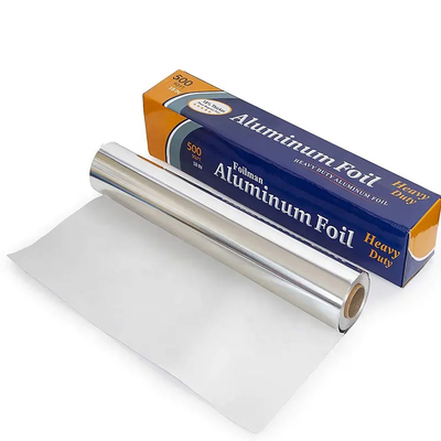 Rollo resistente adicional de plata del papel de aluminio del hogar con el cortador del diente de sierra de la banda