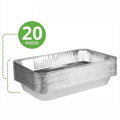 Tapa oblonga disponible baja resistente de Pan With de la hoja de los envases de comida del papel de aluminio