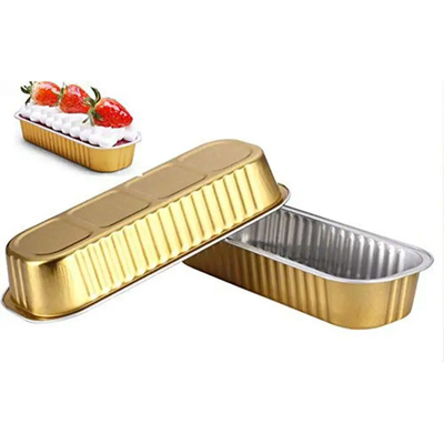 200ml Mini Loaf Aluminium Takeaway Box que cuece los envases grandes de la hoja