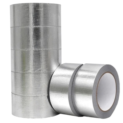 Cinta auta-adhesivo ignífuga del paño de la fibra de vidrio del aislamiento térmico de la HVAC del papel de aluminio
