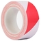 Seguridad resistente blanca roja de la cinta del piso del color doble de la cinta de la marca del piso del vinilo del PVC