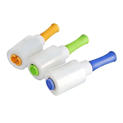 La película del abrigo del estiramiento de Mini Handheld LLDPE que gira maneja el dispensador para el abrigo de los cartones