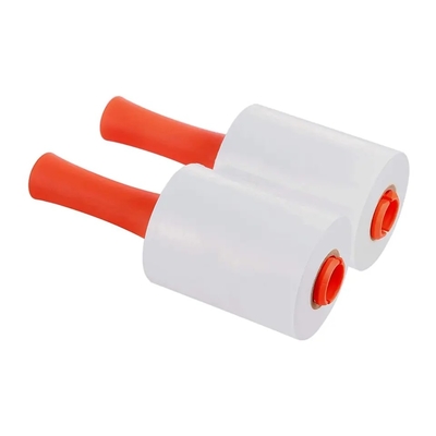 La película del abrigo del estiramiento de Mini Handheld LLDPE que gira maneja el dispensador para el abrigo de los cartones
