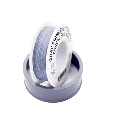 Cinta 100% de la cinta 19m m Ptfe del sello del hilo del Teflon PTFE del gris