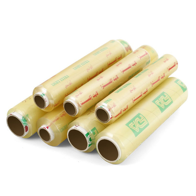 El PVC se aferra película de estiramiento abonable para la categoría alimenticia de encargo de custodia fresca del envoltorio de plástico de la comida
