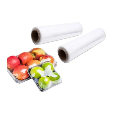 El 100% PE plástico biodegradable se aferra preservativo claro del abrigo de la categoría alimenticia del abrigo del carrete de película