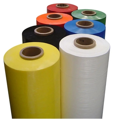 Máquina plástica coloreada del rollo enorme de la película de estiramiento del abrigo biodegradable de la plataforma
