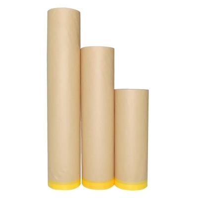 El papel de Kraft de pintura auto biodegradable de la cubierta pre grabó la película del papel adhesivo de la película para la pintura del coche