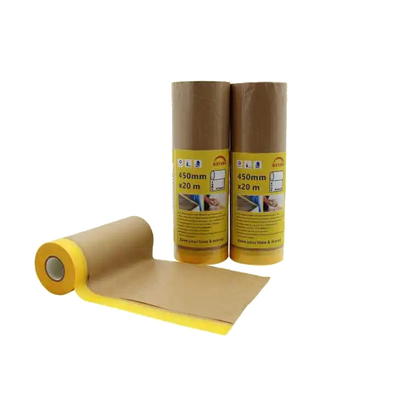 El papel de Kraft de pintura auto biodegradable de la cubierta pre grabó la película del papel adhesivo de la película para la pintura del coche