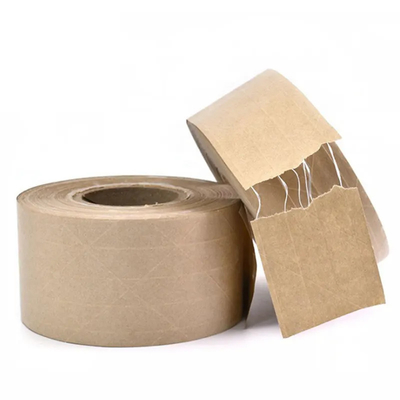 El agua de papel reforzada de la cinta del lacre de Kraft activó la cinta impresa de encargo de Kraft