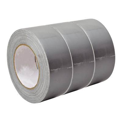Prenda impermeable de goma sintética resistente Duck Cloth Tape For Carpet de plata de la cinta del capataz de la tela