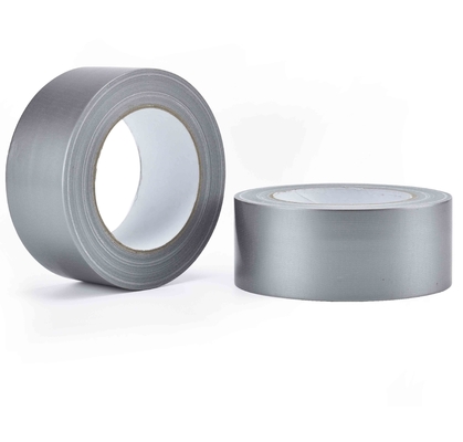 Prenda impermeable de goma sintética resistente Duck Cloth Tape For Carpet de plata de la cinta del capataz de la tela