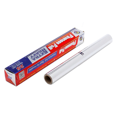 Rollo de papel del papel de aluminio de la cocina de la categoría alimenticia los 45cm adaptable