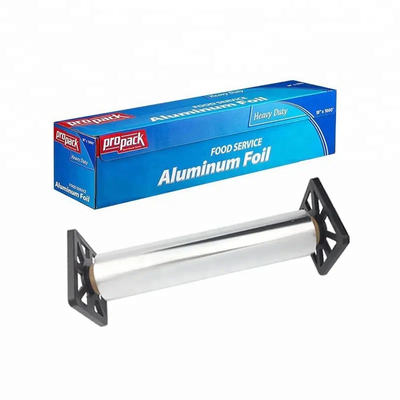 Comida que cuece el rollo de papel resistente del papel de aluminio con el cortador del diente de sierra