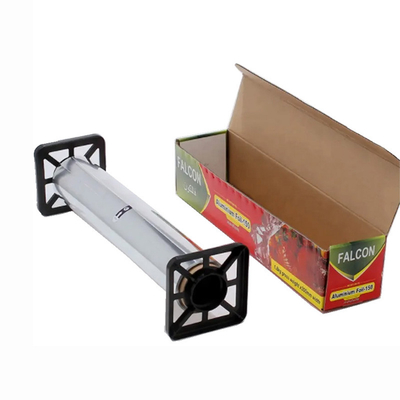 Comida que cuece el rollo de papel resistente del papel de aluminio con el cortador del diente de sierra