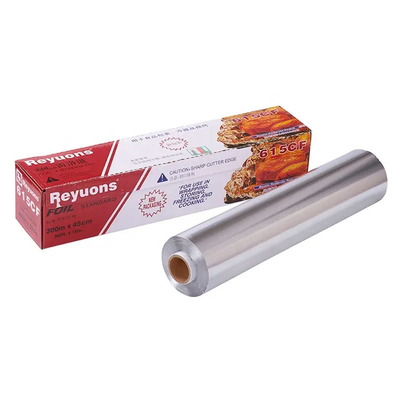 Cocina de la categoría alimenticia que cocina el rollo del papel de aluminio con la cuchilla plástica del metal del tenedor