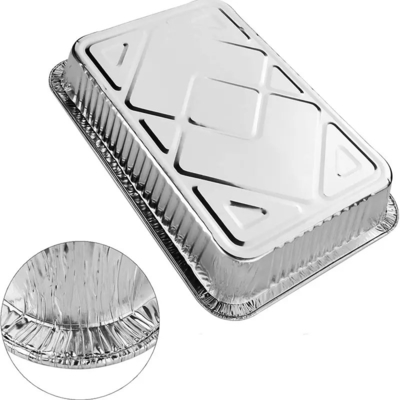 Tapa oblonga disponible baja resistente de Pan With de la hoja de los envases de comida del papel de aluminio