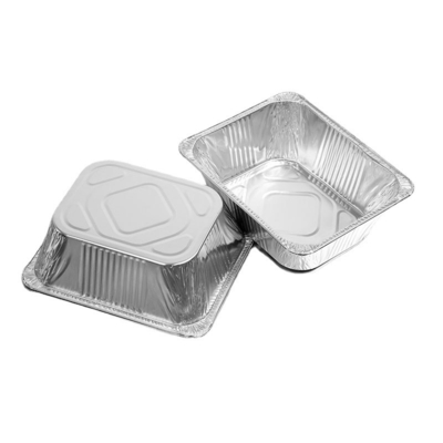 Envases de comida resistentes del papel de aluminio Pan With Foil Lid para llevar profundo disponible