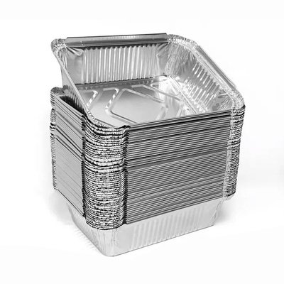 1LB hoja del envase de comida de los envases de comida del papel de aluminio de la aduana 8342 450ml con la tapa