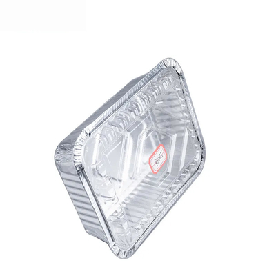 Papel de aluminio del envasado de alimentos para llevar de los envases de comida del papel de aluminio de la categoría alimenticia Tray With Lid