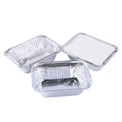 el pequeño aluminio 260ml se lleva los envases que cuecen la comida disponible Tray With Lid del papel de aluminio