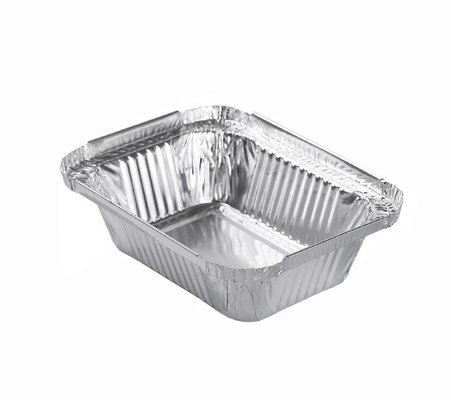 el pequeño aluminio 260ml se lleva los envases que cuecen la comida disponible Tray With Lid del papel de aluminio