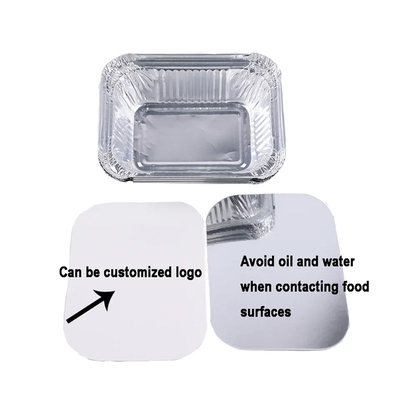 el pequeño aluminio 260ml se lleva los envases que cuecen la comida disponible Tray With Lid del papel de aluminio