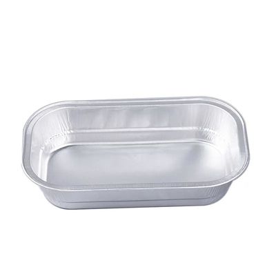 cazuela de aluminio Pan With Lid de la línea aérea del aeroplano de los envases de comida del papel de aluminio 320ml