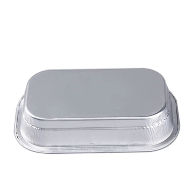 cazuela de aluminio Pan With Lid de la línea aérea del aeroplano de los envases de comida del papel de aluminio 320ml