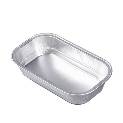 cazuela de aluminio Pan With Lid de la línea aérea del aeroplano de los envases de comida del papel de aluminio 320ml