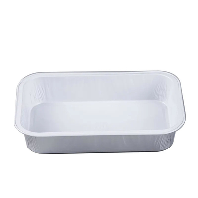envase disponible del papel de aluminio de la alimentación de la línea aérea del rectángulo 350ml con la tapa
