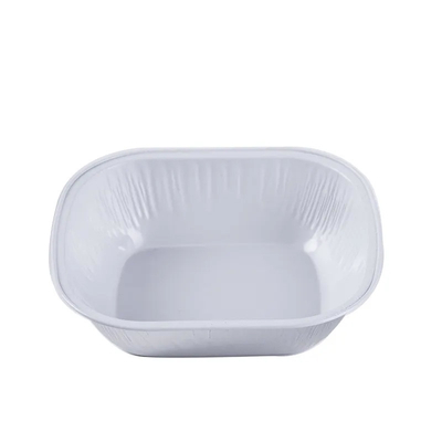envases de abastecimiento de la comida revestida de aviones disponible de la línea aérea de los envases de comida del papel de aluminio 250ml con las tapas