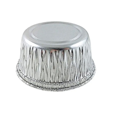 Redondo para llevar las tazas disponibles de los moldes de los envases de comida 130ml del papel de aluminio