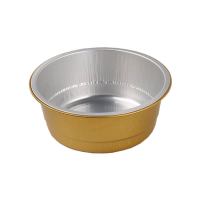 tazas disponibles de la hornada del pudín de Smoothwall de los envases de comida coloridos del papel de aluminio 450ml con la tapa