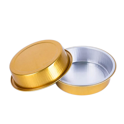 envases de comida disponibles del papel de aluminio 150ml alrededor de la tapa colorida de Mini Cupcake Baking Cups With