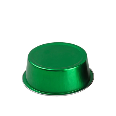 envases de comida disponibles del papel de aluminio 150ml alrededor de la tapa colorida de Mini Cupcake Baking Cups With