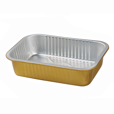 torta que cuece colorida disponible Tray Pan Container del papel de aluminio 750ml