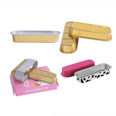 200ml Mini Loaf Aluminium Takeaway Box que cuece los envases grandes de la hoja